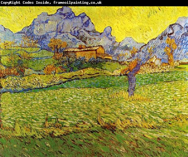 Vincent Van Gogh Meadow in the Mountains Le Mas de Saint Paul